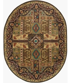 Surya Caesar Olive CAE-1048 8 ft. X 10 ft. Oval Rug
