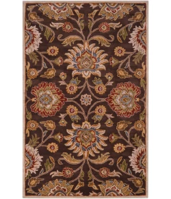 Livabliss Caesar CAE1051 Dark Brown Burnt Orange Area Rug 2 ft. X 4 ft. Hearth