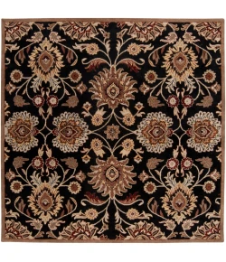 Livabliss Caesar CAE1053 Black Camel Area Rug 4 ft. Square
