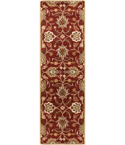 Livabliss Caesar CAE1061 Burgundy Taupe Area Rug 2 ft. 6 in. X 8 ft. Runner