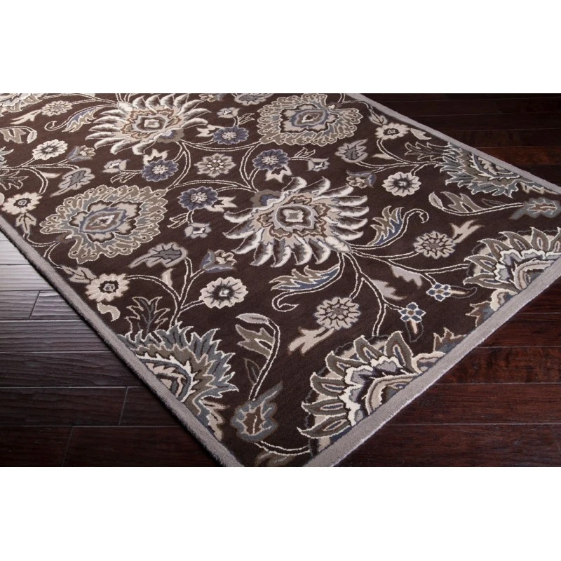 Surya Caesar Dark Brown CAE-1063 4ft. x 4ft. Square Rug
