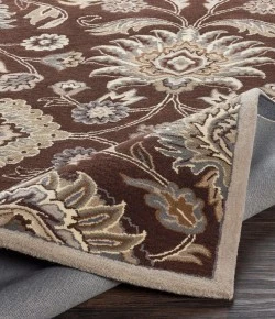 Surya Caesar Dark Brown CAE-1063 4ft. x 4ft. Round Rug