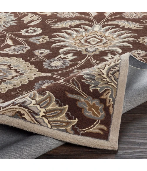 Surya Caesar Dark Brown CAE-1063 4ft. x 4ft. Square Rug