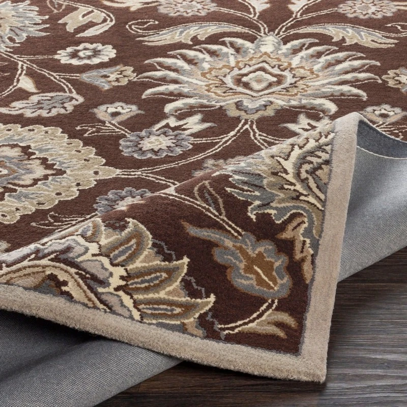 Surya Caesar Dark Brown CAE-1063 4ft. x 4ft. Square Rug