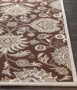 Surya Caesar Dark Brown CAE-1063 4ft. x 4ft. Round Rug