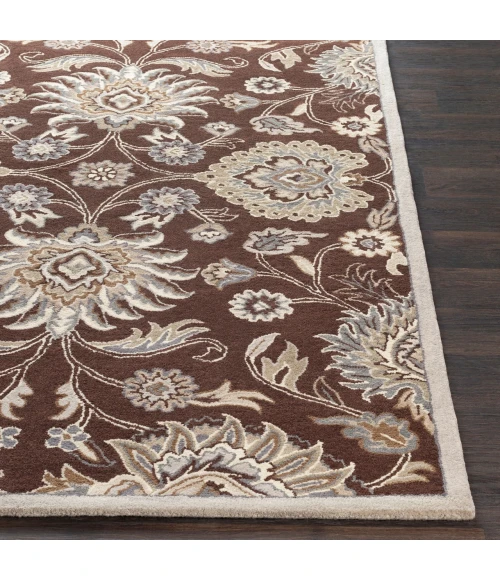 Surya Caesar Dark Brown CAE-1063 4ft. x 4ft. Square Rug