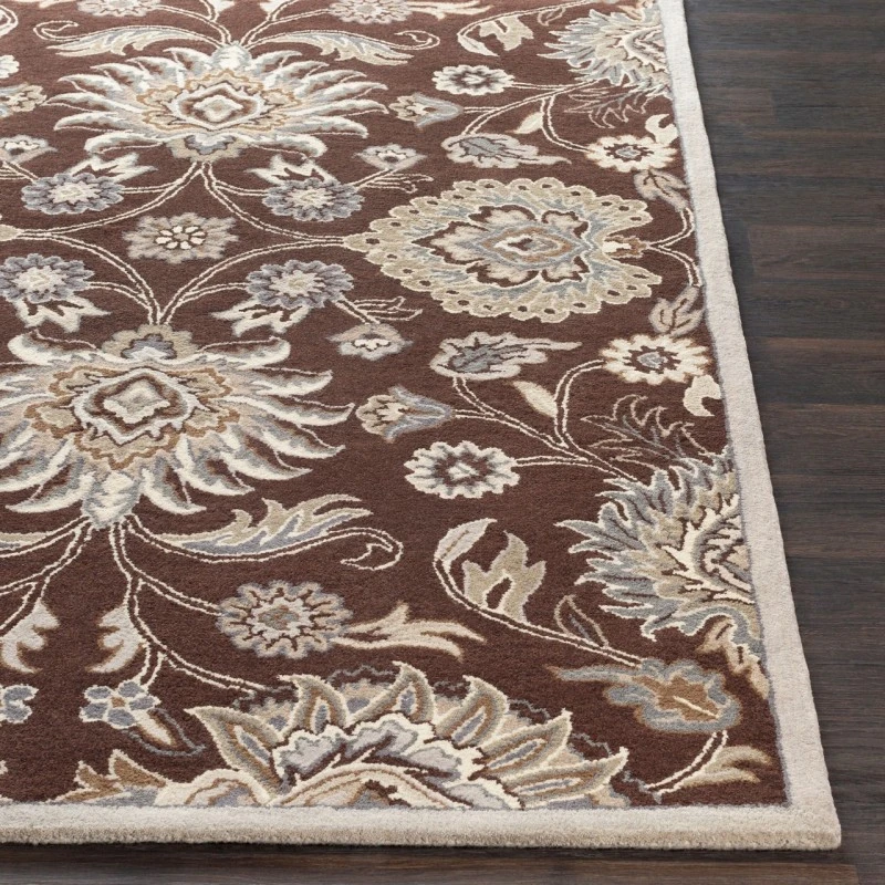 Surya Caesar Dark Brown CAE-1063 4ft. x 4ft. Square Rug