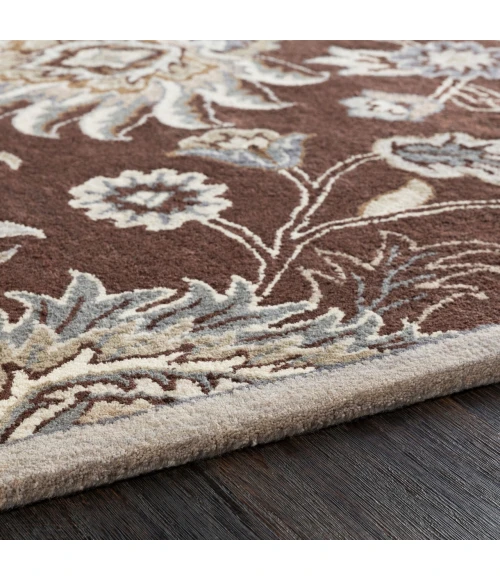Surya Caesar Dark Brown CAE-1063 4ft. x 4ft. Square Rug