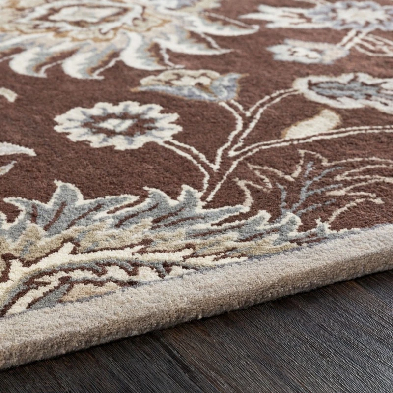 Surya Caesar Dark Brown CAE-1063 4ft. x 4ft. Square Rug