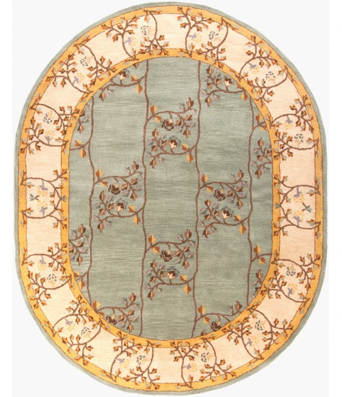 Livabliss Caesar Sage CAE-1100 8 ft. X 10 ft. Oval Rug