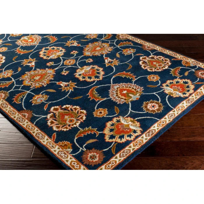 Surya Caesar Ink Blue CAE-1102 4ft. x 4ft. Square Rug