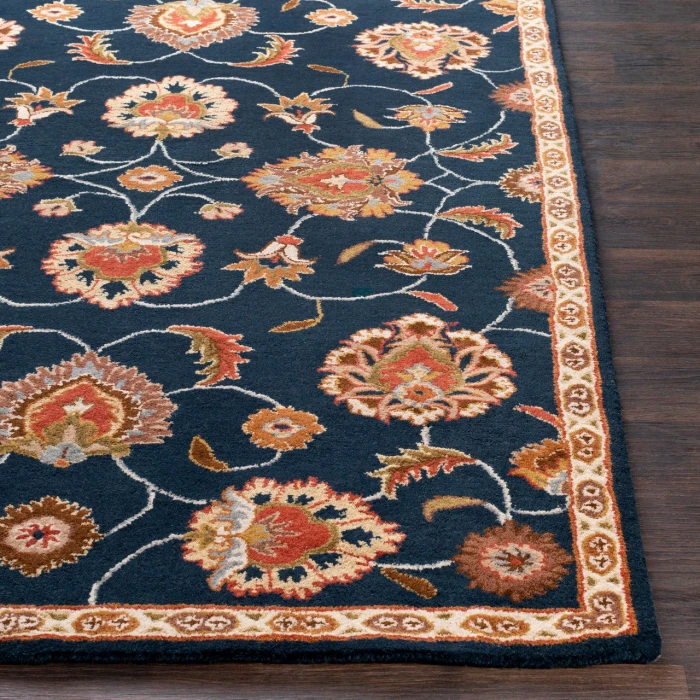 Surya Caesar Ink Blue CAE-1102 4ft. x 4ft. Square Rug