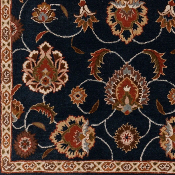 Surya Caesar Ink Blue CAE-1102 4ft. x 4ft. Square Rug