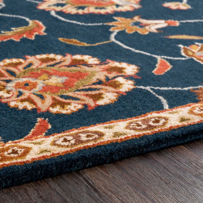 Surya Caesar Ink Blue CAE-1102 4ft. x 4ft. Square Rug