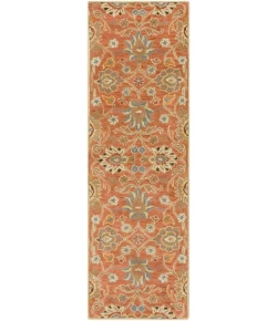 Livabliss Caesar CAE1107 Burnt Orange Khaki Area Rug 2 ft. 6 in. X 8 ft. Runner