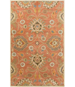 Livabliss Caesar CAE1107 Burnt Orange Khaki Area Rug 5 ft. X 8 ft. Rectangle