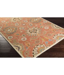 Livabliss Caesar CAE1107 Burnt Orange Khaki Area Rug 5 ft. X 8 ft. Rectangle