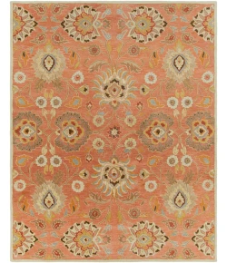Livabliss Caesar CAE1107 Burnt Orange Khaki Area Rug 7 ft. 6 in. X 9 ft. 6 in. Rectangle