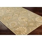 Livabliss Caesar CAE1111 Medium Gray Dark Green Area Rug 4 ft. Square