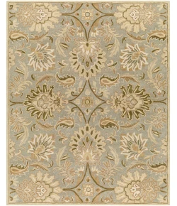 Livabliss Caesar CAE1111 Medium Gray Dark Green Area Rug 7 ft. 6 in. X 9 ft. 6 in. Rectangle