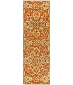 Livabliss Caesar CAE1112 Camel Burnt Orange Area Rug 3 ft. X 12 ft. Runner