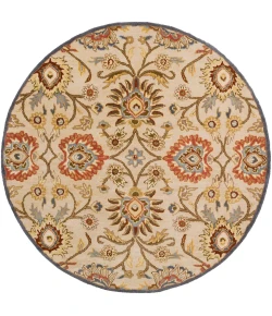 Livabliss Caesar CAE1116 Ivory Denim Area Rug 6 ft. Round