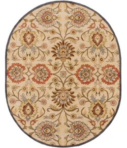 Livabliss Caesar CAE1116 Ivory Denim Area Rug 8 ft. X 10 ft. Oval