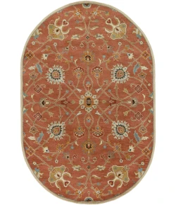 Livabliss Caesar CAE1119 Clay Camel Area Rug 6 ft. X 9 ft. Oval
