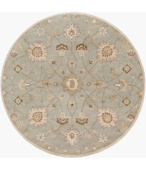 Livabliss Caesar Gray CAE-1121 6 ft. X 6 ft. Round Rug