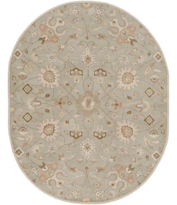Livabliss Caesar CAE1121 Khaki Medium Gray Area Rug 8 ft. X 10 ft. Oval