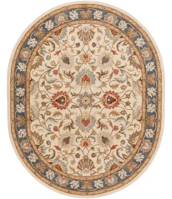 Livabliss Caesar CAE1125 Bright Yellow Denim Area Rug 8 ft. X 10 ft. Oval