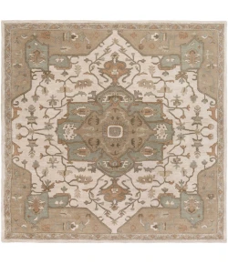 Livabliss Caesar CAE1143 Khaki Medium Gray Area Rug 9 ft. 9 in. Square