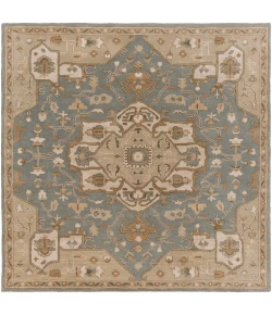 Livabliss Caesar CAE1144 Medium Gray Khaki Area Rug 6 ft. Square