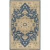 Livabliss Caesar CAE1145 Navy Ivory Area Rug 2 ft. X 4 ft. Hearth