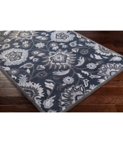 Livabliss Caesar CAE1191 Navy Charcoal Area Rug 6 ft. Round