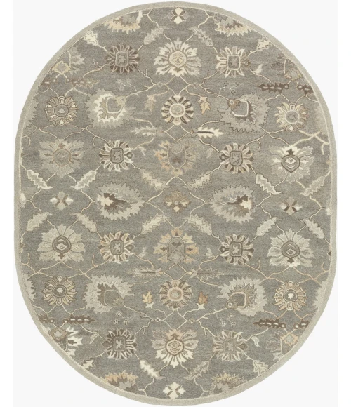 Livabliss Caesar Taupe CAE-1199 8 ft. X 10 ft. Oval Rug