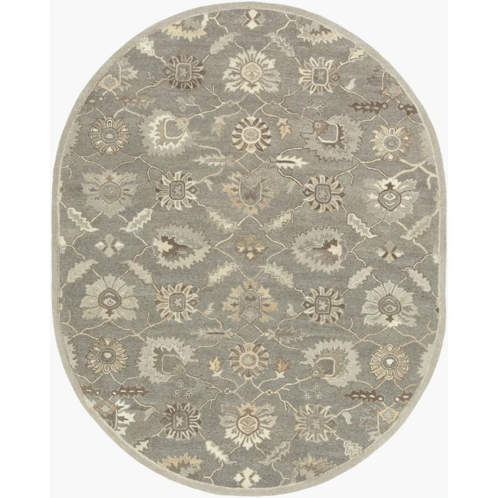 Livabliss Caesar Taupe CAE-1199 8 ft. X 10 ft. Oval Rug