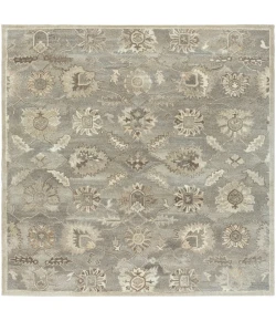 Livabliss Caesar CAE1199 Charcoal Taupe Area Rug 8 ft. Square