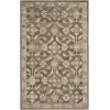 Livabliss Caesar CAE1200 Dark Brown Charcoal Area Rug 8 ft. Round