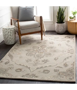 Livabliss Caesar CAE1201 Taupe Charcoal Area Rug 9 ft. 9 in. Round