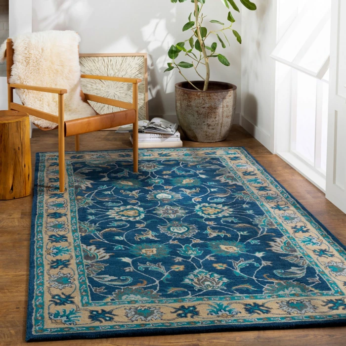LIVABLISS Caesar Dark Blue CAE-1220 9ft. x 12ft. Rect. Rug