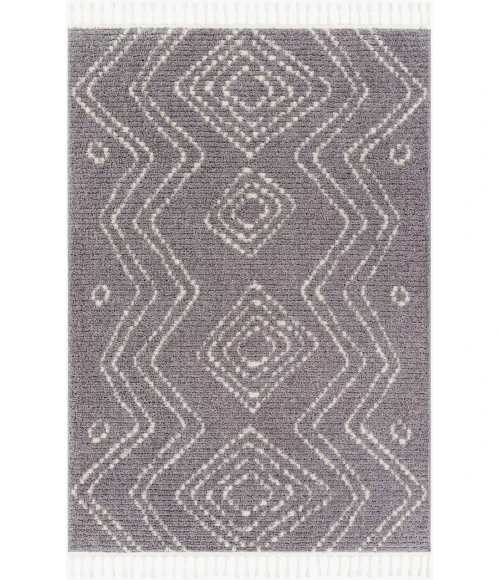 LIVABLISS Casablanca Shag Medium Gray CAG-2314 9ft.2in. x 12ft. Rect. Rug