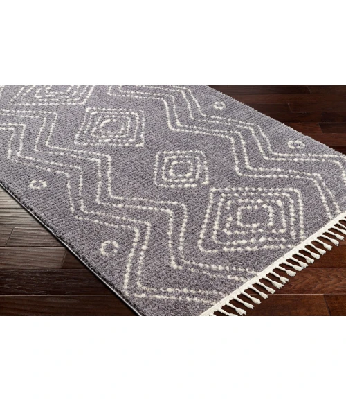 LIVABLISS Casablanca Shag Medium Gray CAG-2314 9ft.2in. x 12ft. Rect. Rug