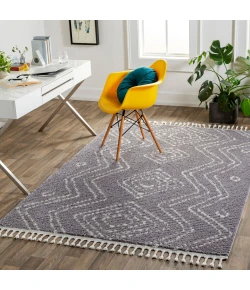 LIVABLISS Casablanca Shag Medium Gray CAG-2314 9ft.2in. x 12ft. Rect. Rug