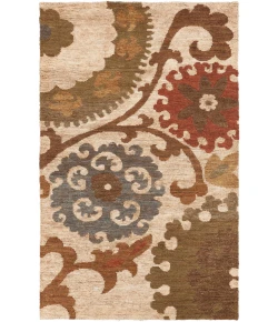 Surya Columbia CBA106 Olive Rust Area Rug 5 ft. X 8 ft. Rectangle