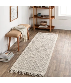 Livabliss Casa DeCampo CDC2301 Ivory Black Area Rug 2 ft. 6 in. X 10 ft. Runner