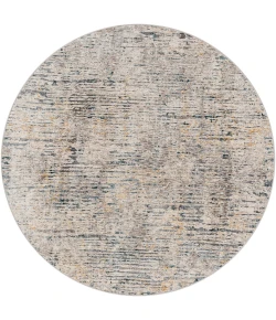 Livabliss Cardiff CDF2301 Light Gray Charcoal Area Rug 5 ft. 3 in. Round