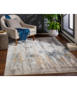 Livabliss Cardiff CDF2306 Medium Gray Denim Area Rug 10 ft. X 14 ft. Rectangle