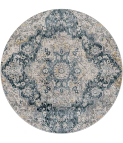 Livabliss Cardiff CDF2307 Teal Ivory Area Rug 2 ft. 7 in. X 4 ft. Rectangle