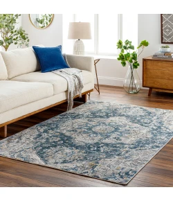 Livabliss Cardiff CDF2307 Deep Teal Blue Area Rug 7 ft. 10 in. Round Round